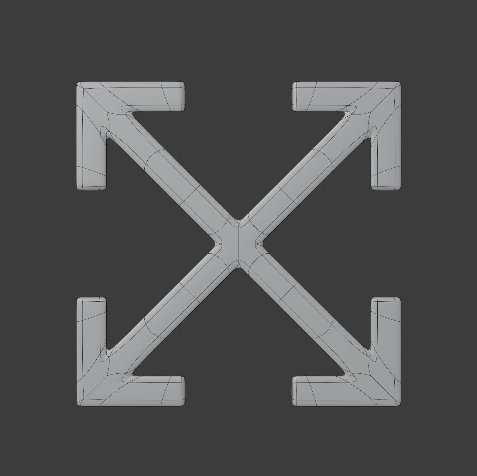 Off White Logo 3D model_15