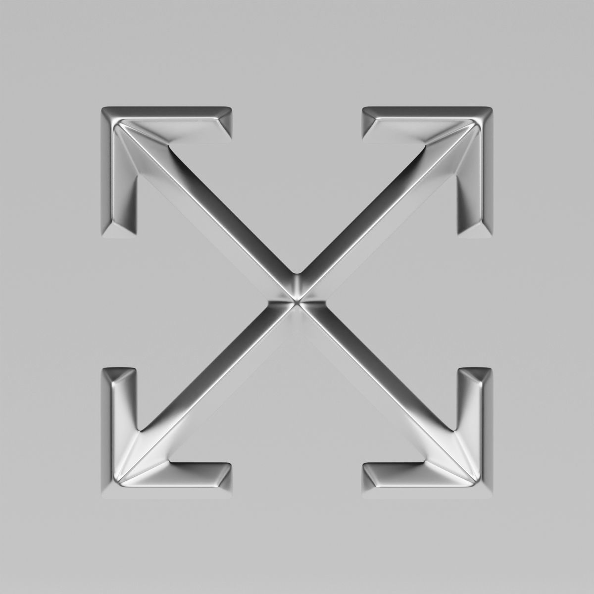 Off White Logo 3D model_3