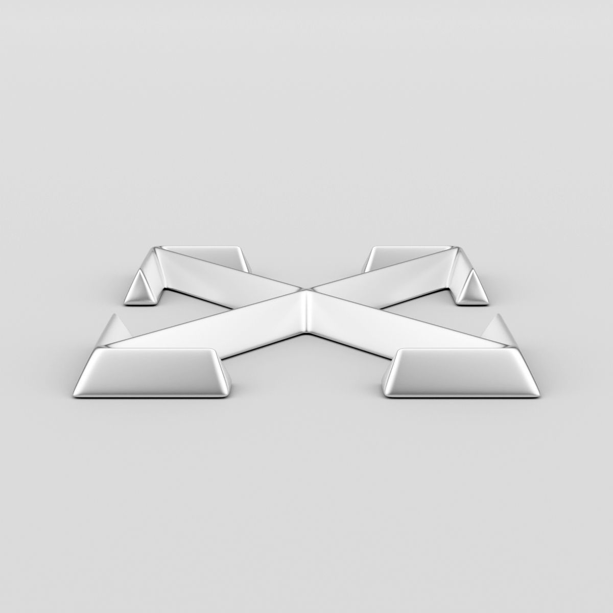 Off White Logo 3D model_2