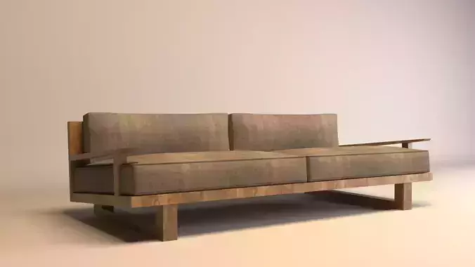 simple wooden sofa 