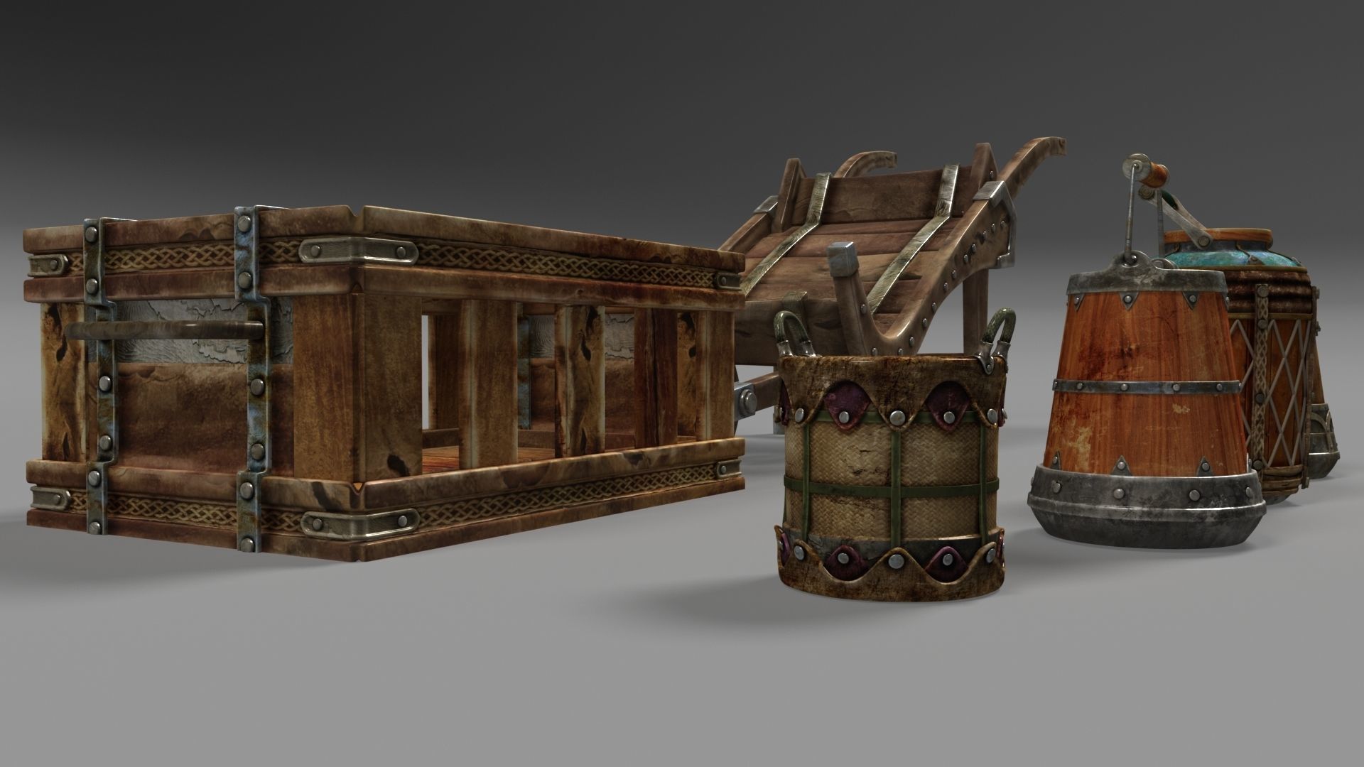 Old market models 3D model_6
