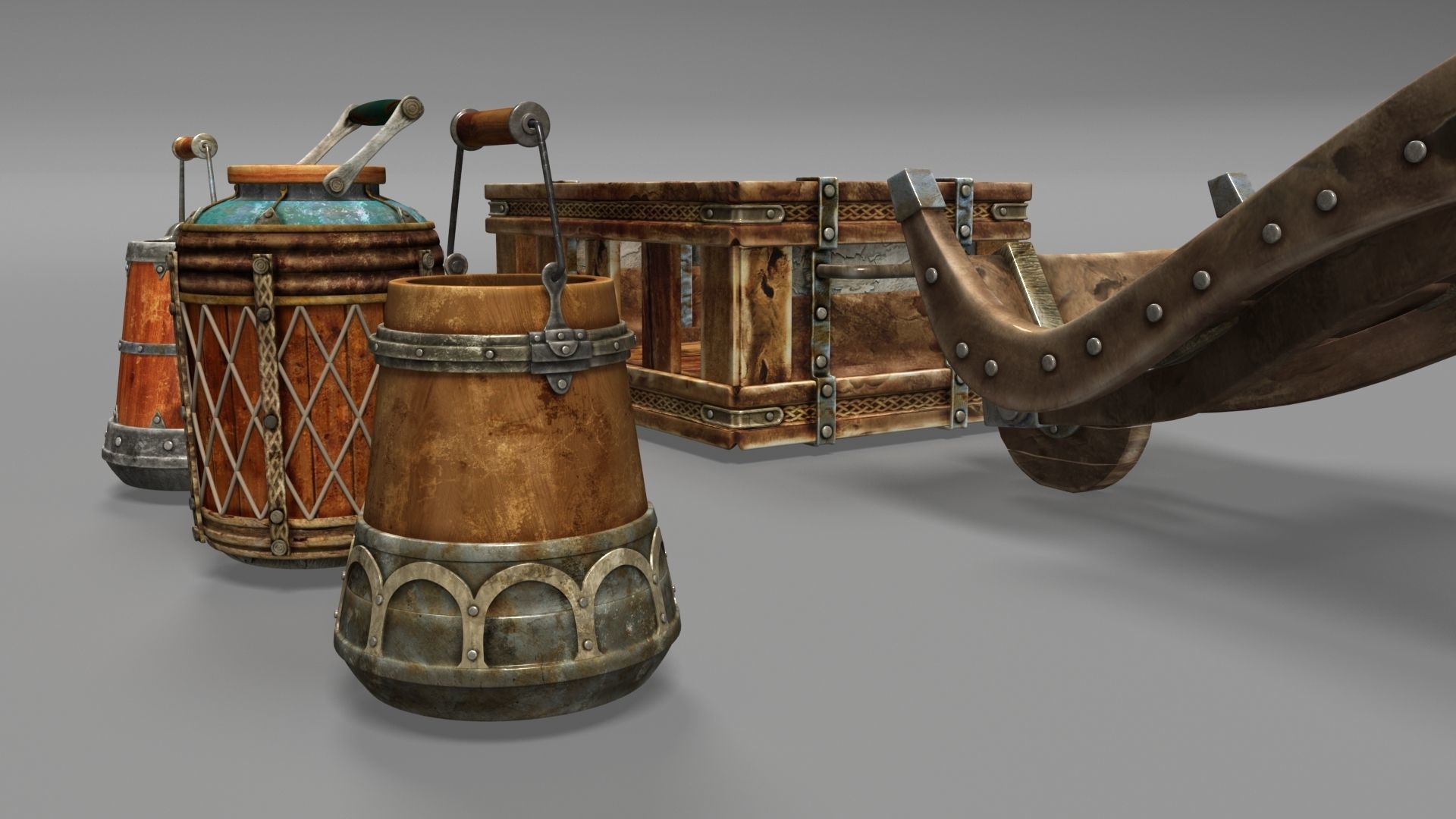 Old market models 3D model_5