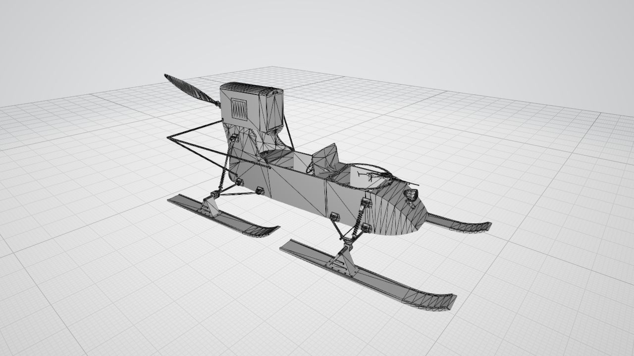 RF-8 Soviet Aerosan 3D model_17