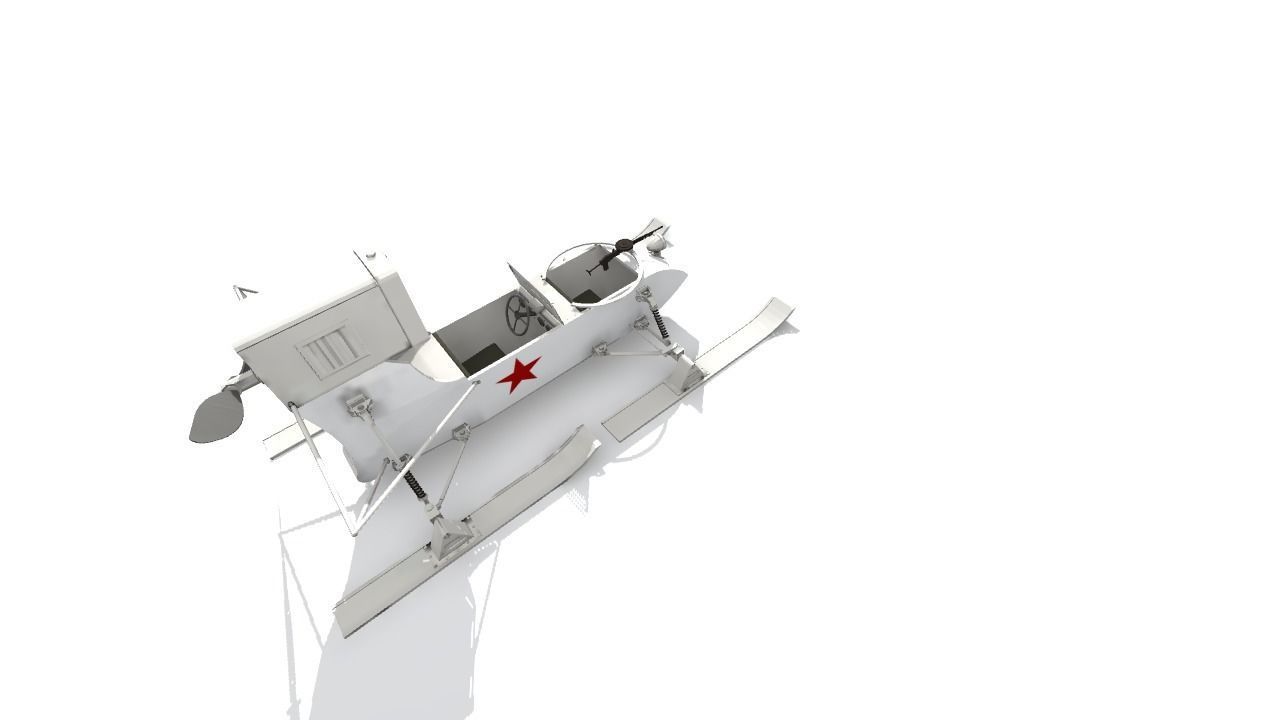RF-8 Soviet Aerosan 3D model_13