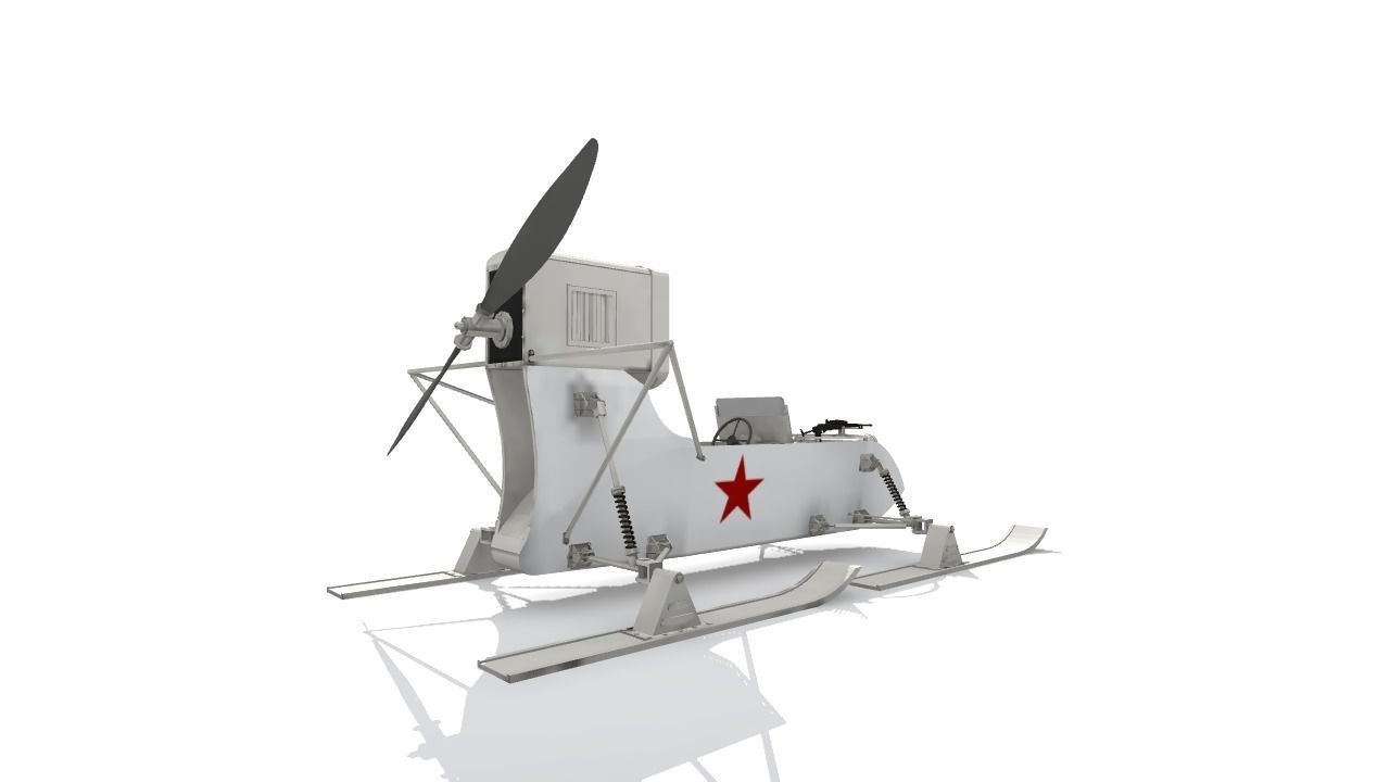 RF-8 Soviet Aerosan 3D model_16