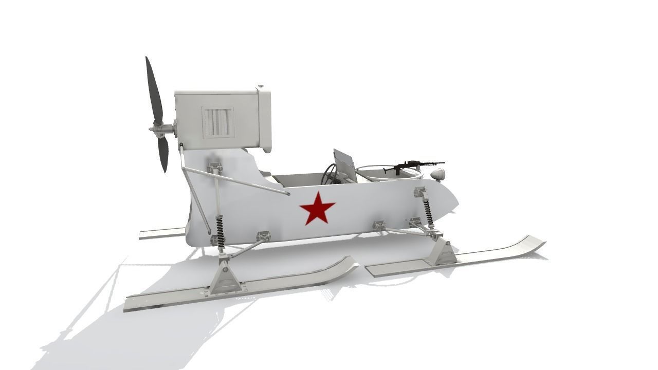 RF-8 Soviet Aerosan 3D model_15