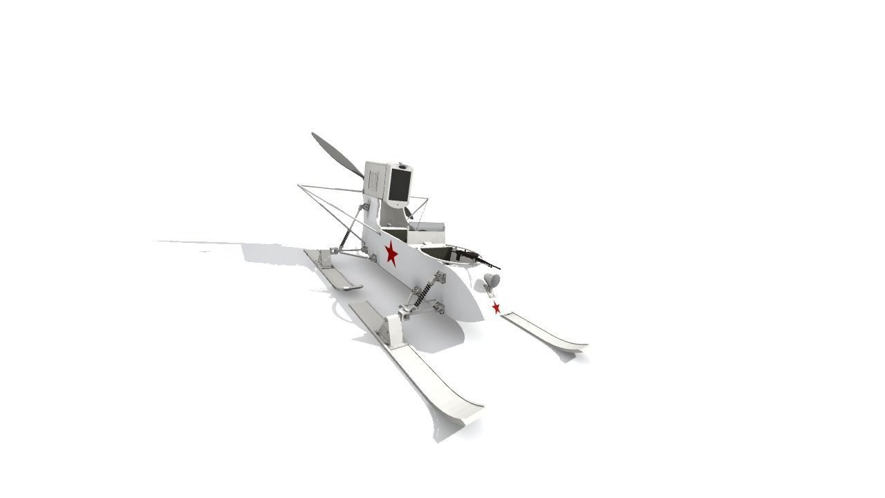 RF-8 Soviet Aerosan 3D model_2