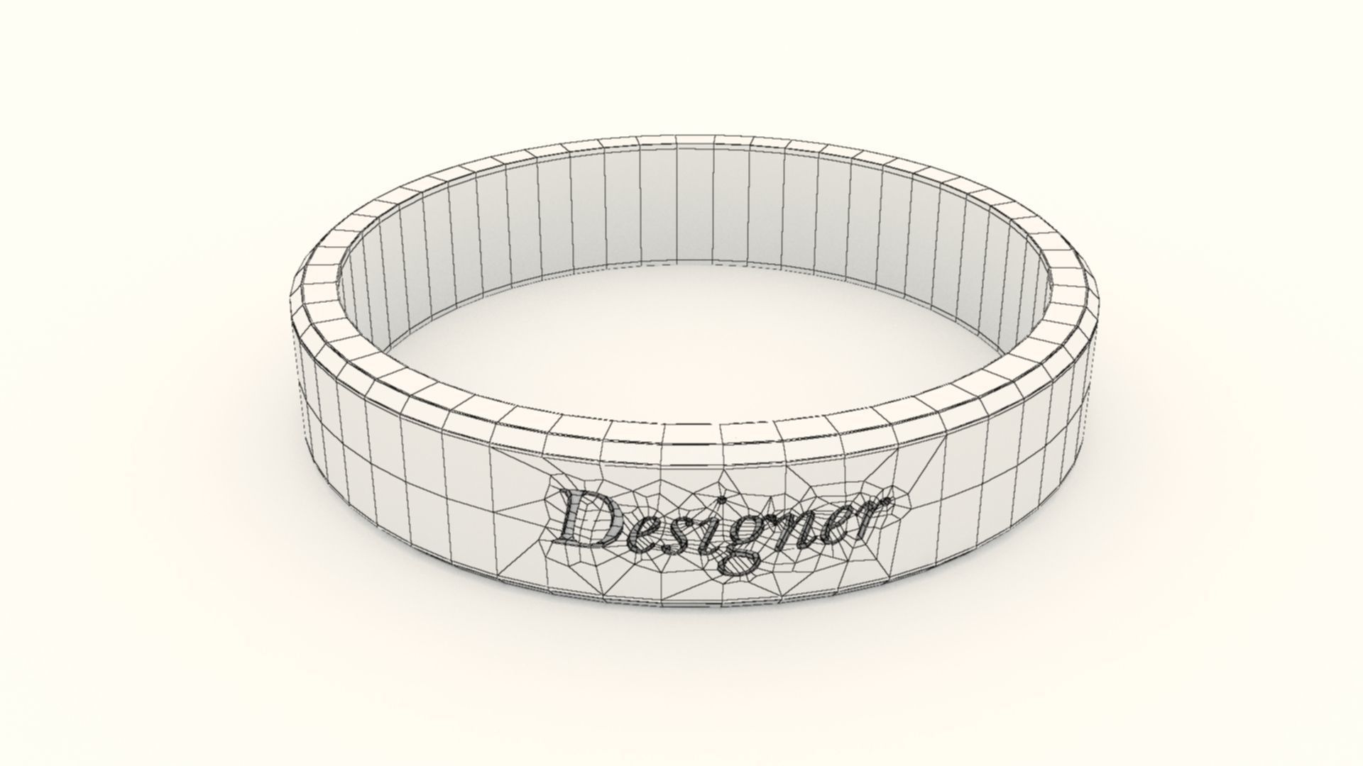 Designer Ring Green 3D print model_9