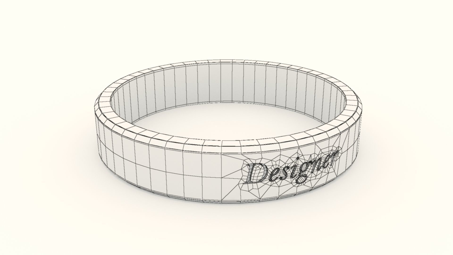 Designer Ring Green 3D print model_11