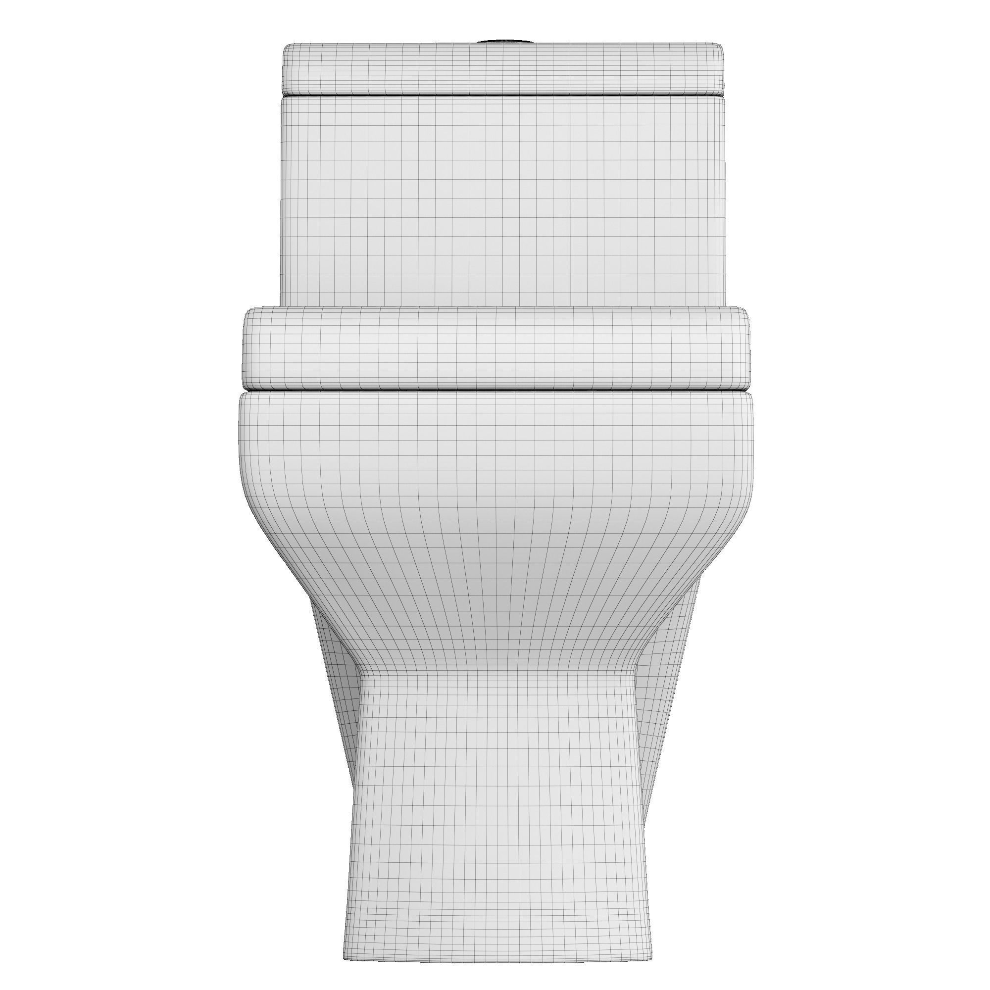 One piece EWC toilet 3D model Modeled in 3ds max 3D model_11
