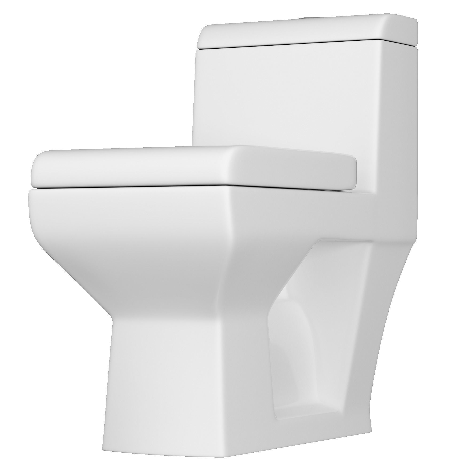 One piece EWC toilet 3D model Modeled in 3ds max 3D model_4