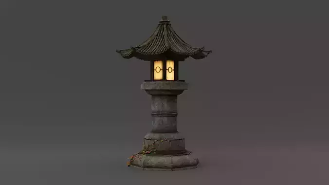 Asian Fantasy Garden Lamp 
