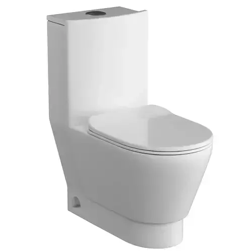 One piece EWC toilet 3D model Modeled in 3ds max
