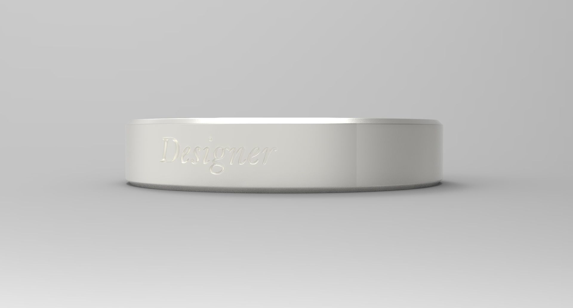 Designer Ring Silver 3D print model_3