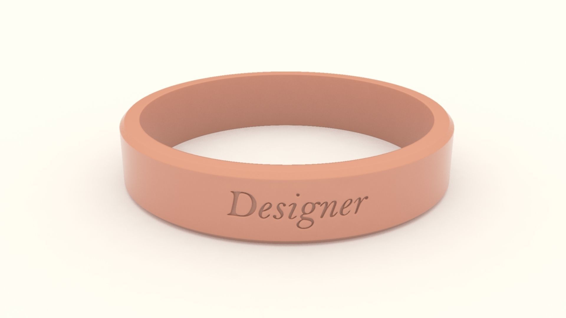 Designer Ring Silver 3D print model_7