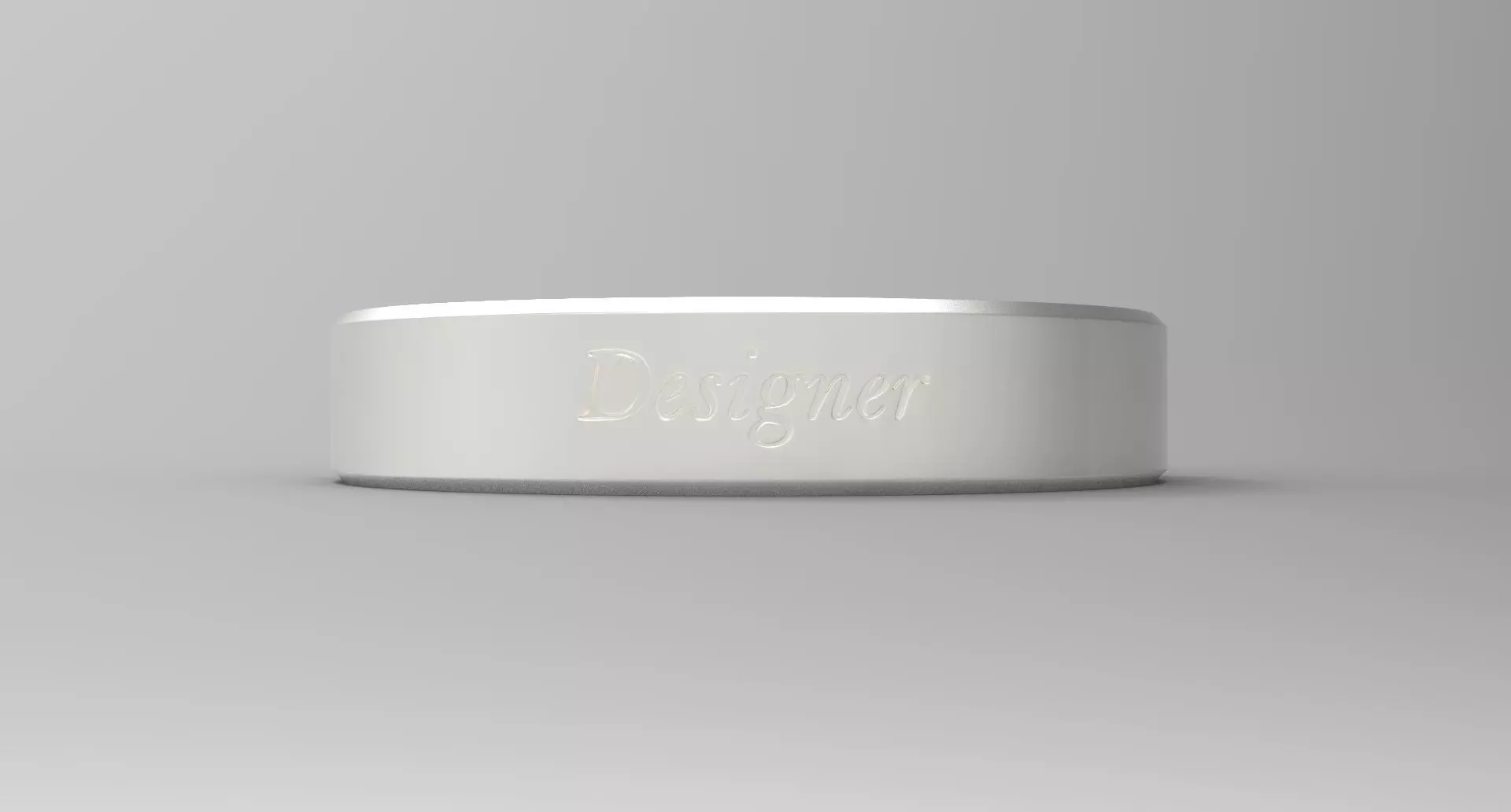 Designer Ring Silver 3D print model_0