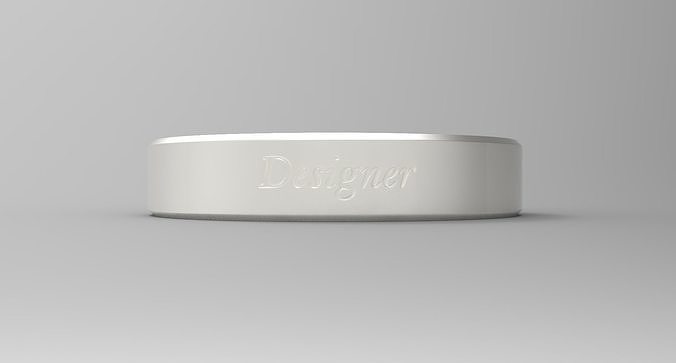 Designer Ring Silver 3D print model
