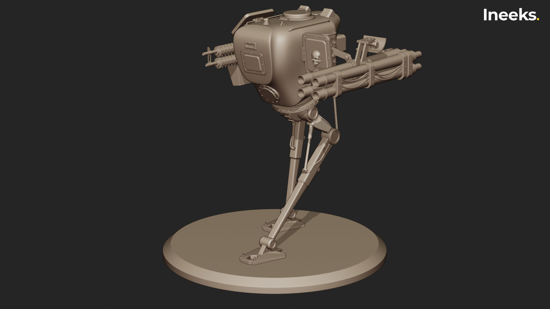Fergus Imperial Military Mech Light Division 3D print model_42