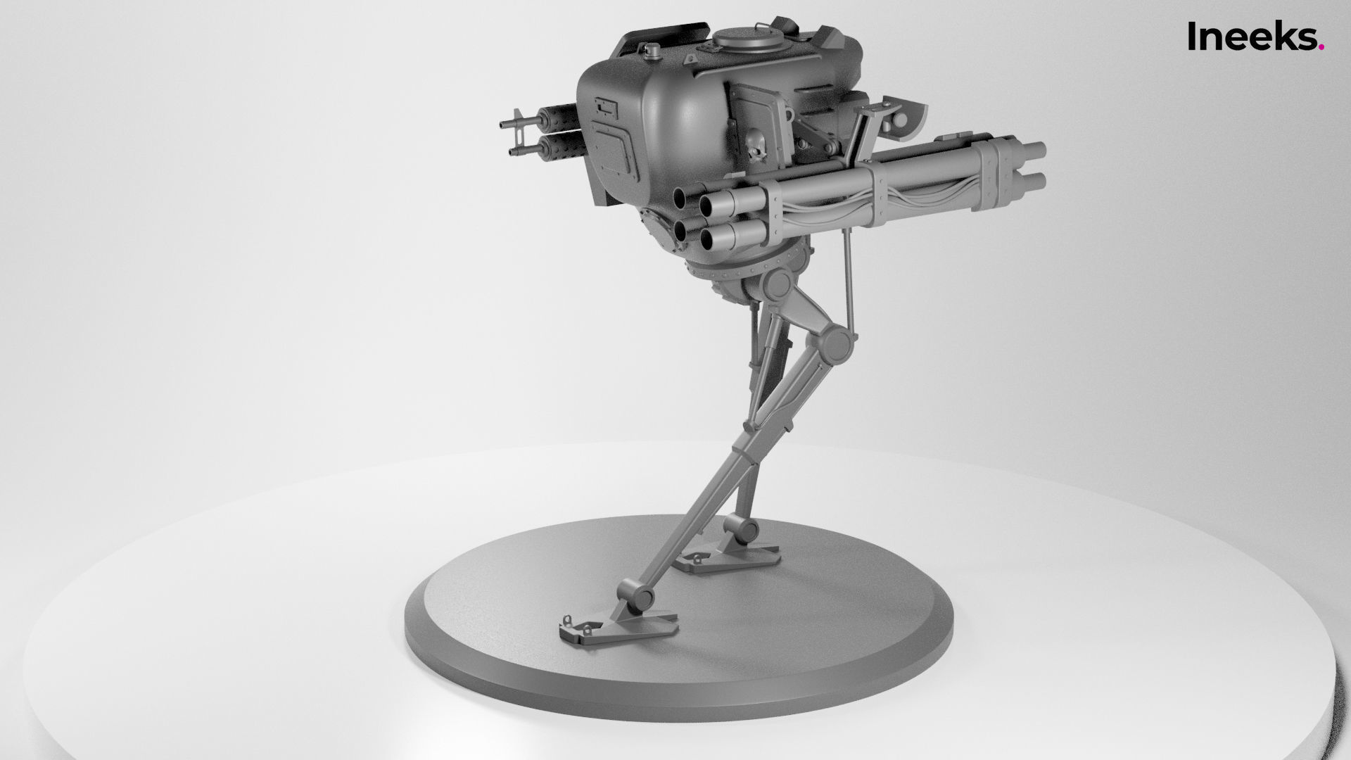 Fergus Imperial Military Mech Light Division 3D print model_4