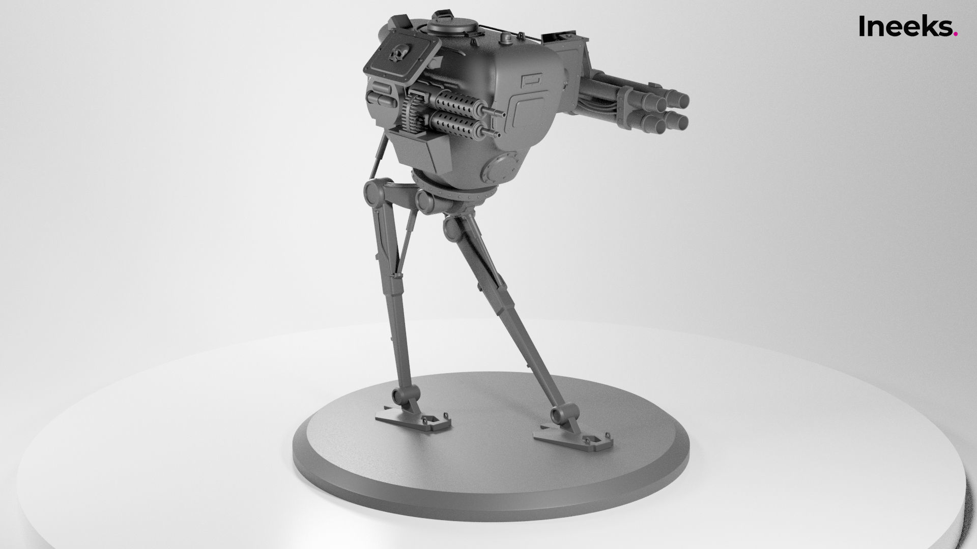 Fergus Imperial Military Mech Light Division 3D print model_2