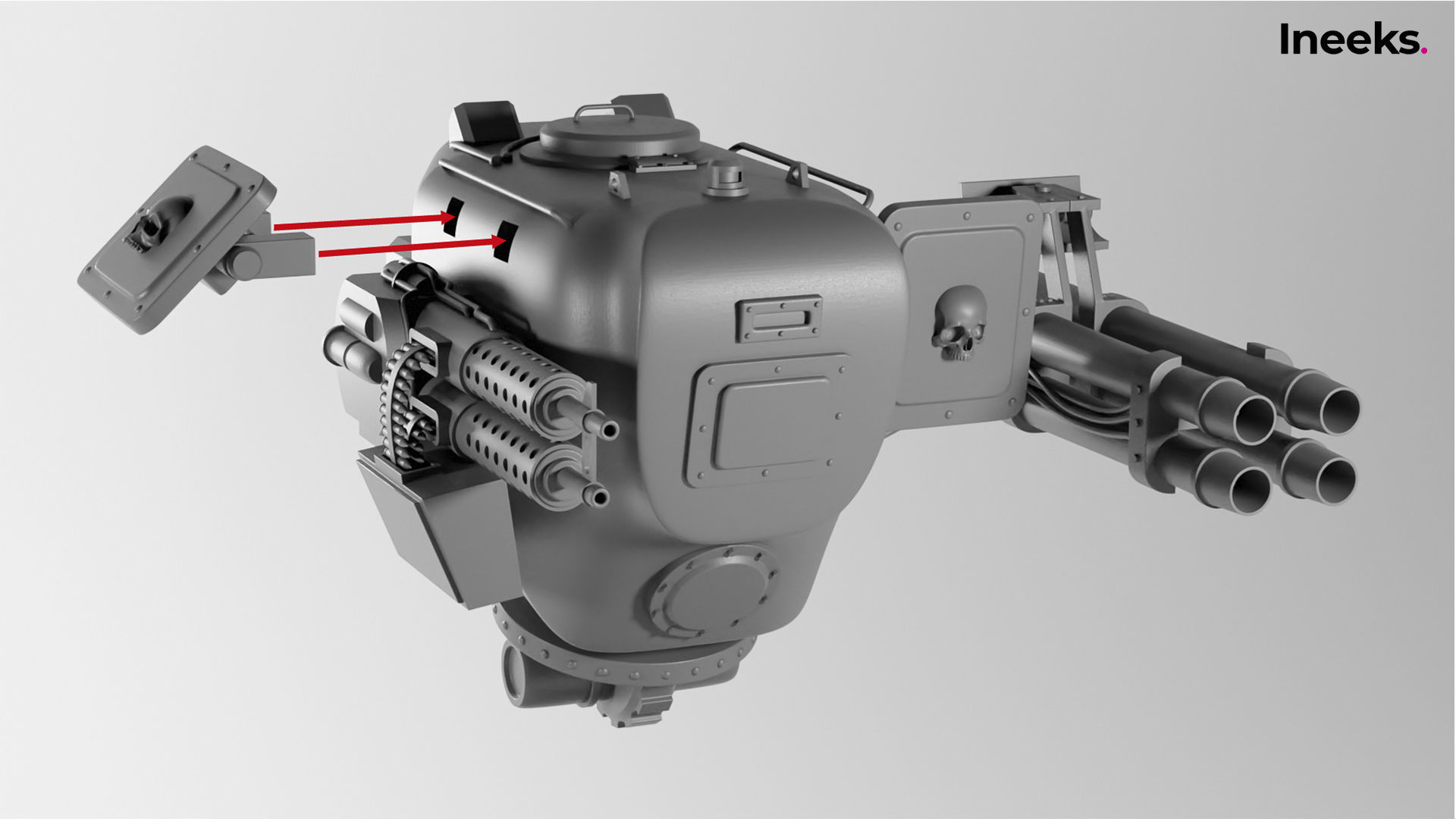 Fergus Imperial Military Mech Light Division 3D print model_20