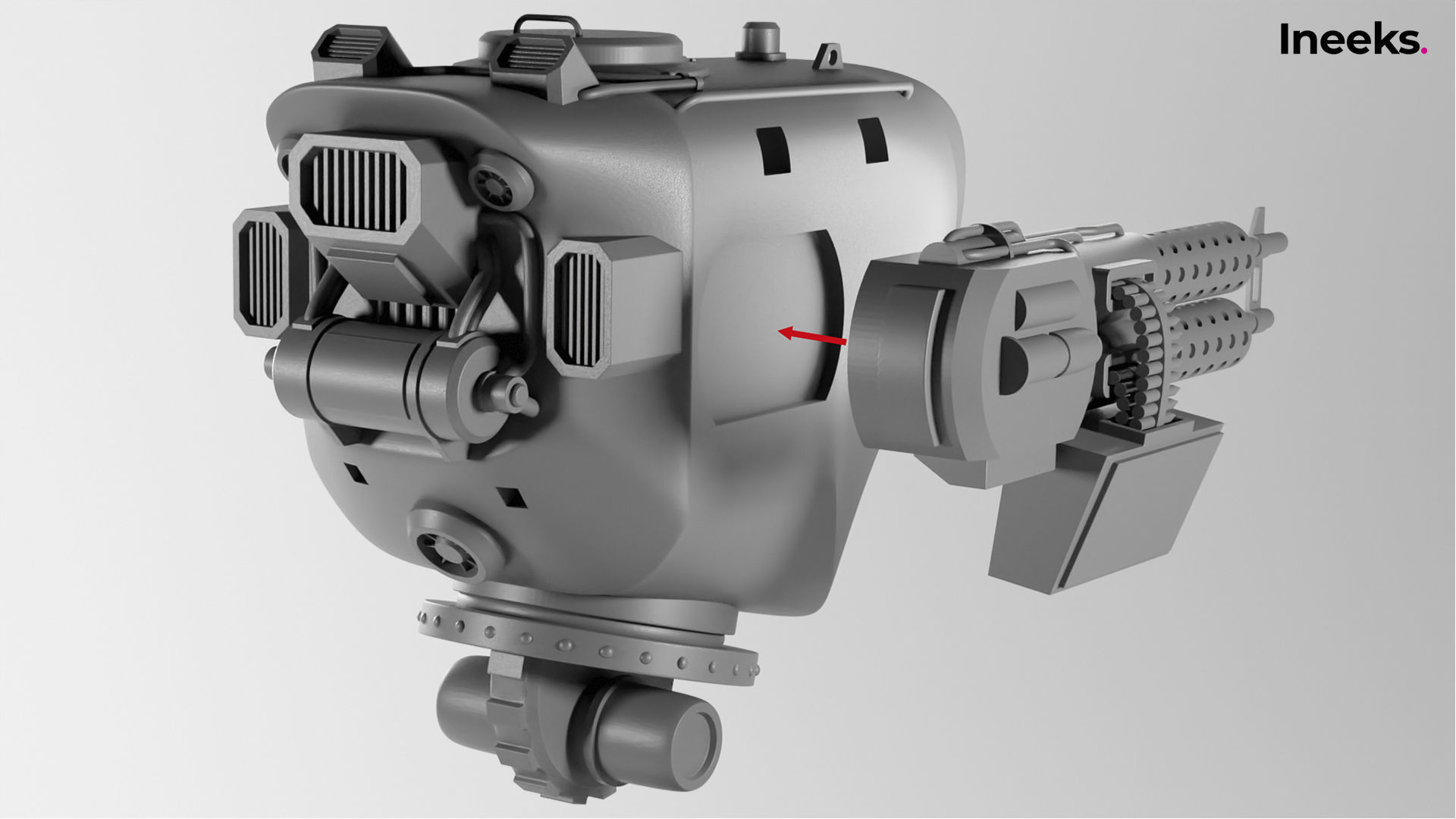 Fergus Imperial Military Mech Light Division 3D print model_17