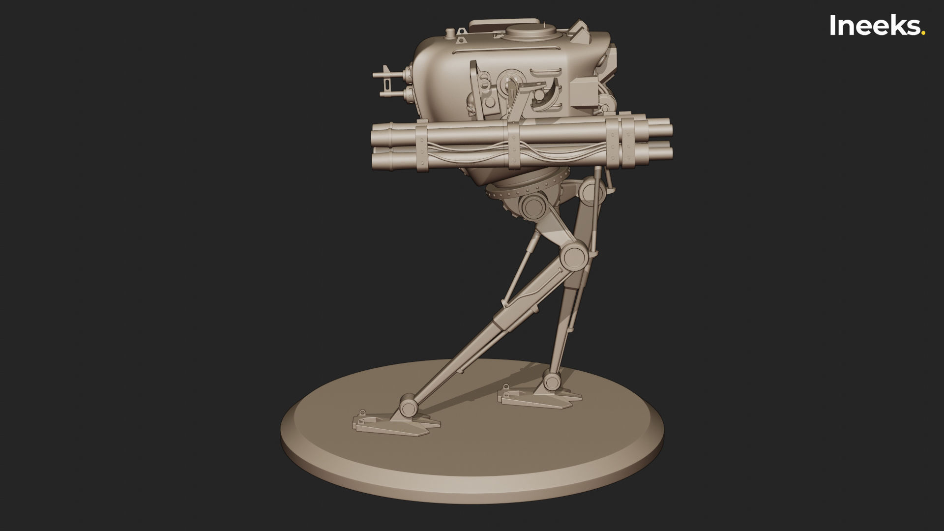 Fergus Imperial Military Mech Light Division 3D print model_41