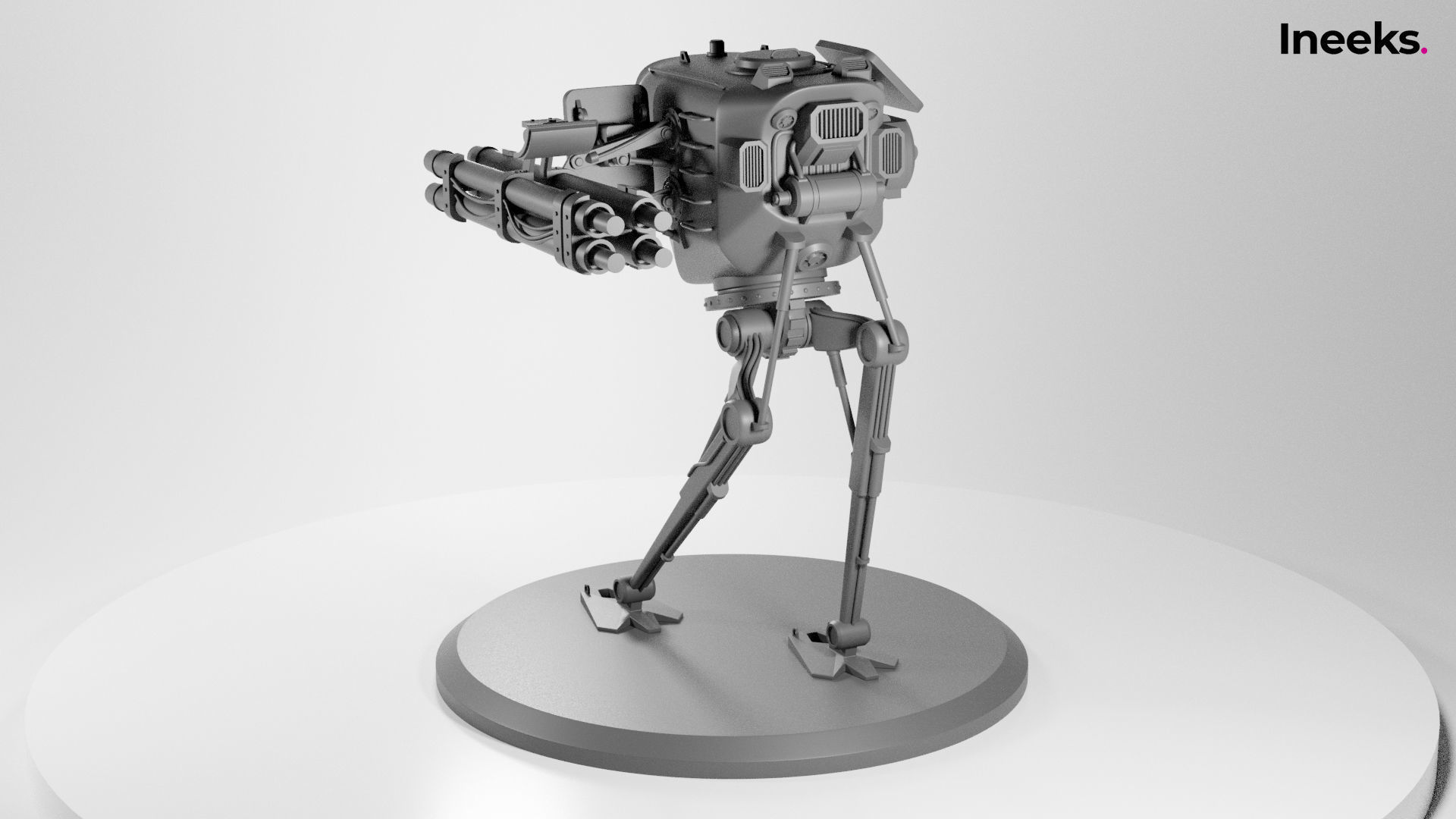 Fergus Imperial Military Mech Light Division 3D print model_3