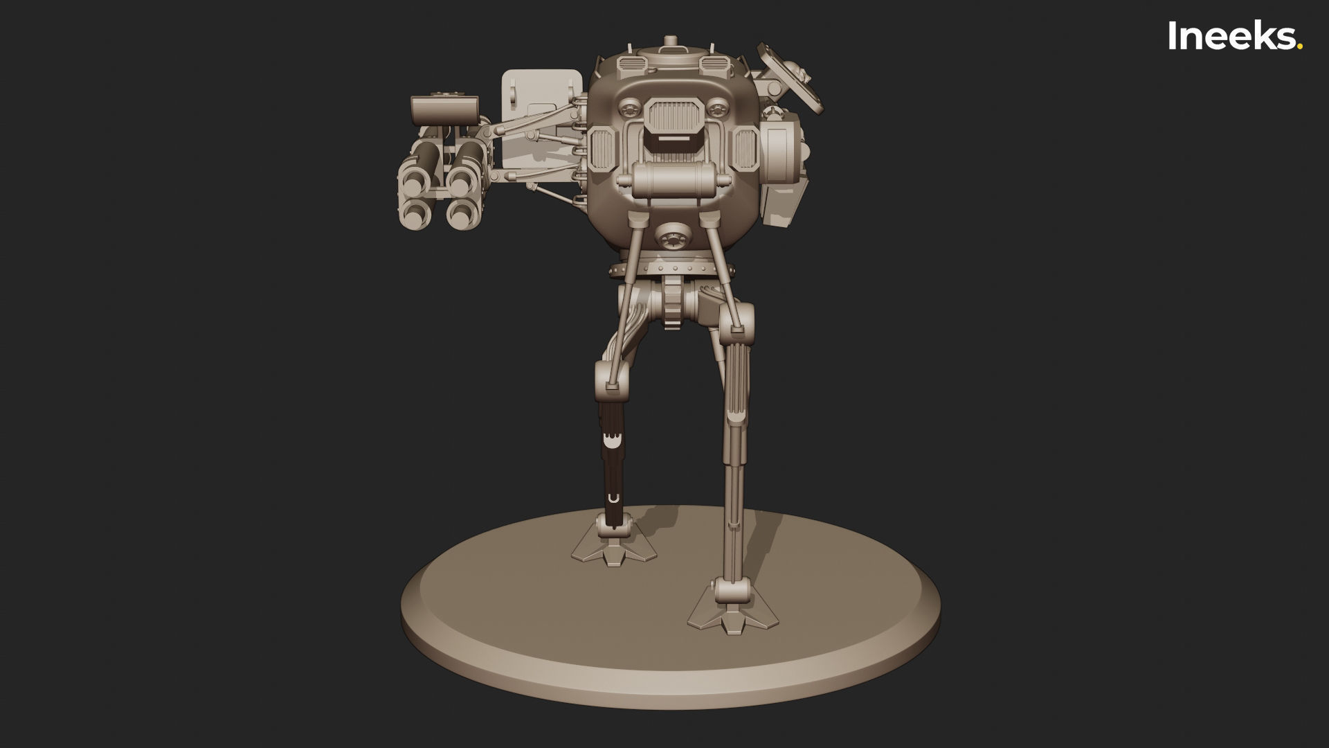 Fergus Imperial Military Mech Light Division 3D print model_39