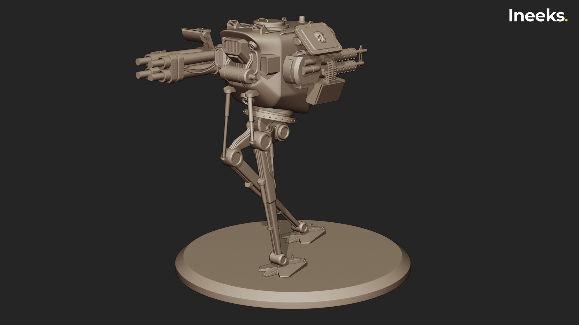 Fergus Imperial Military Mech Light Division 3D print model_38