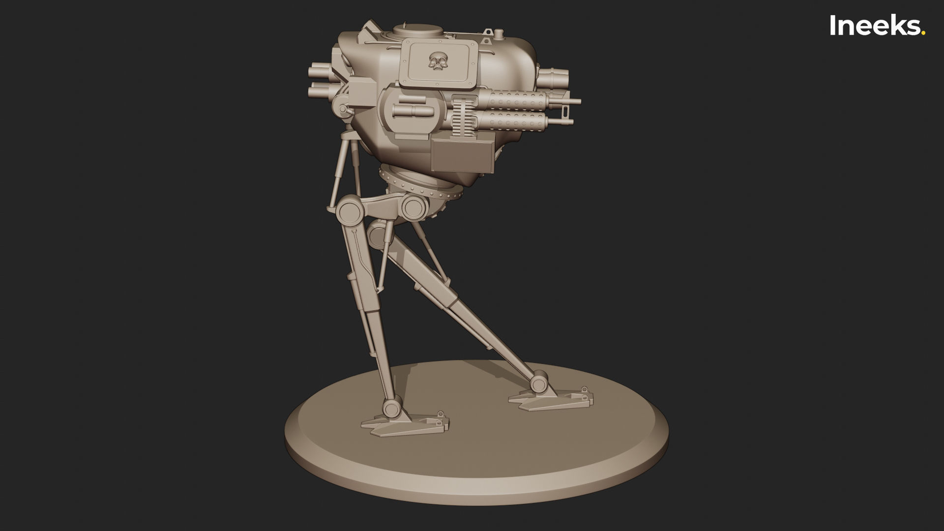 Fergus Imperial Military Mech Light Division 3D print model_37