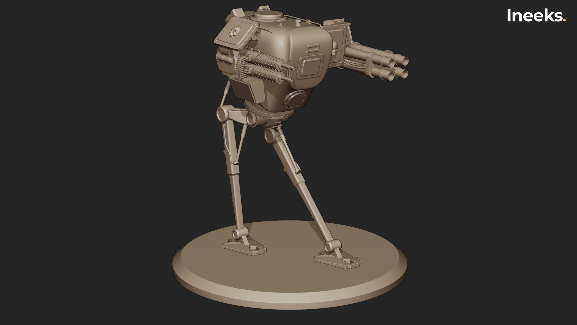 Fergus Imperial Military Mech Light Division 3D print model_36