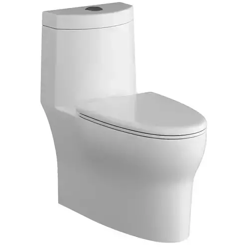 One piece EWC toilet 3D model Modeled in 3ds max 