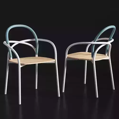 Les Archs Tubular Dinng Chair Unopiu