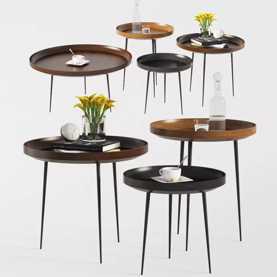 Bowl Coffee Tables Mater Design 3D model_0