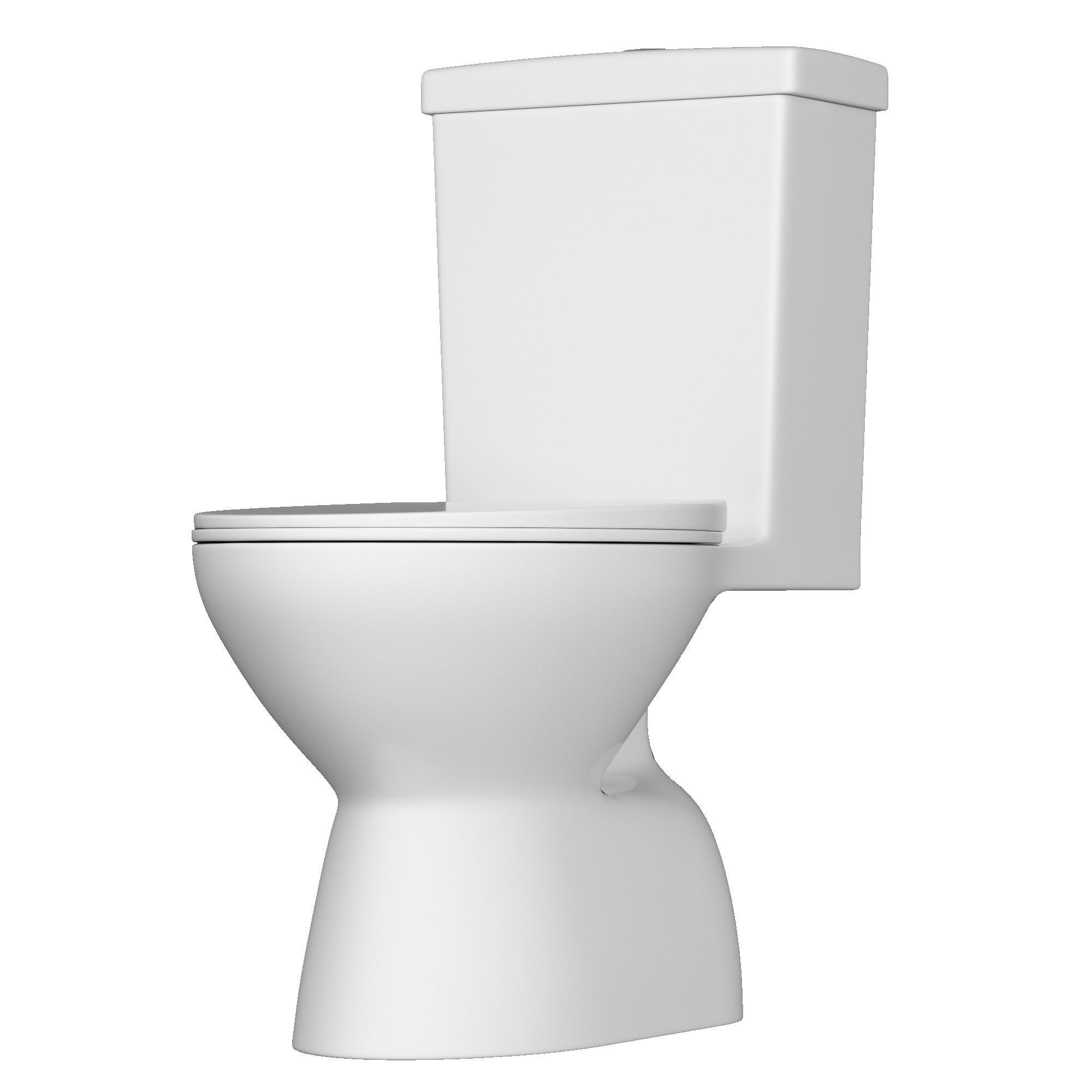 One piece EWC toilet 3D model Modeled in 3ds max 3D model_4