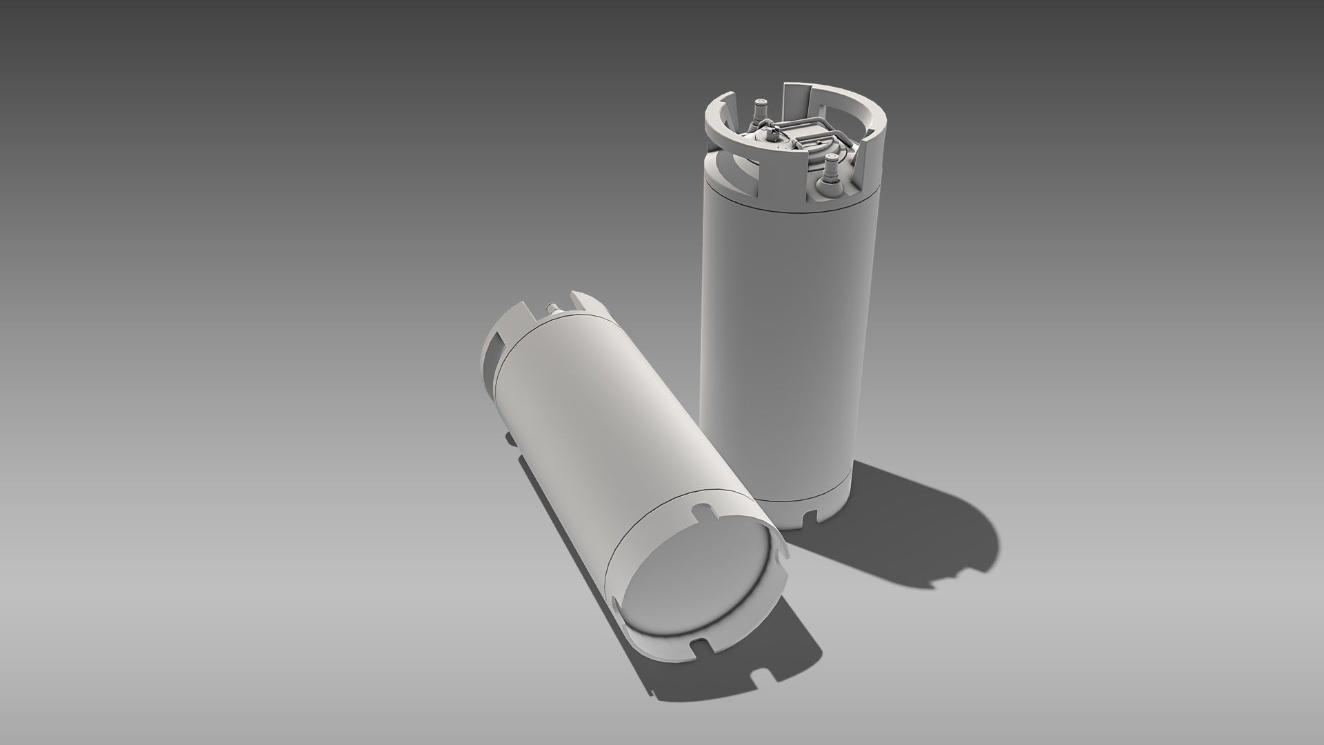 Keg Home Brew Barrel Low-poly 3D model_13