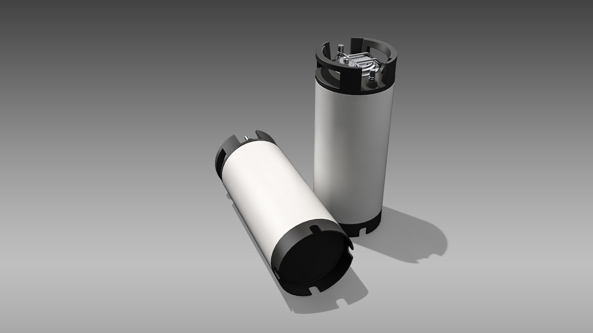 Keg Home Brew Barrel Low-poly 3D model_8