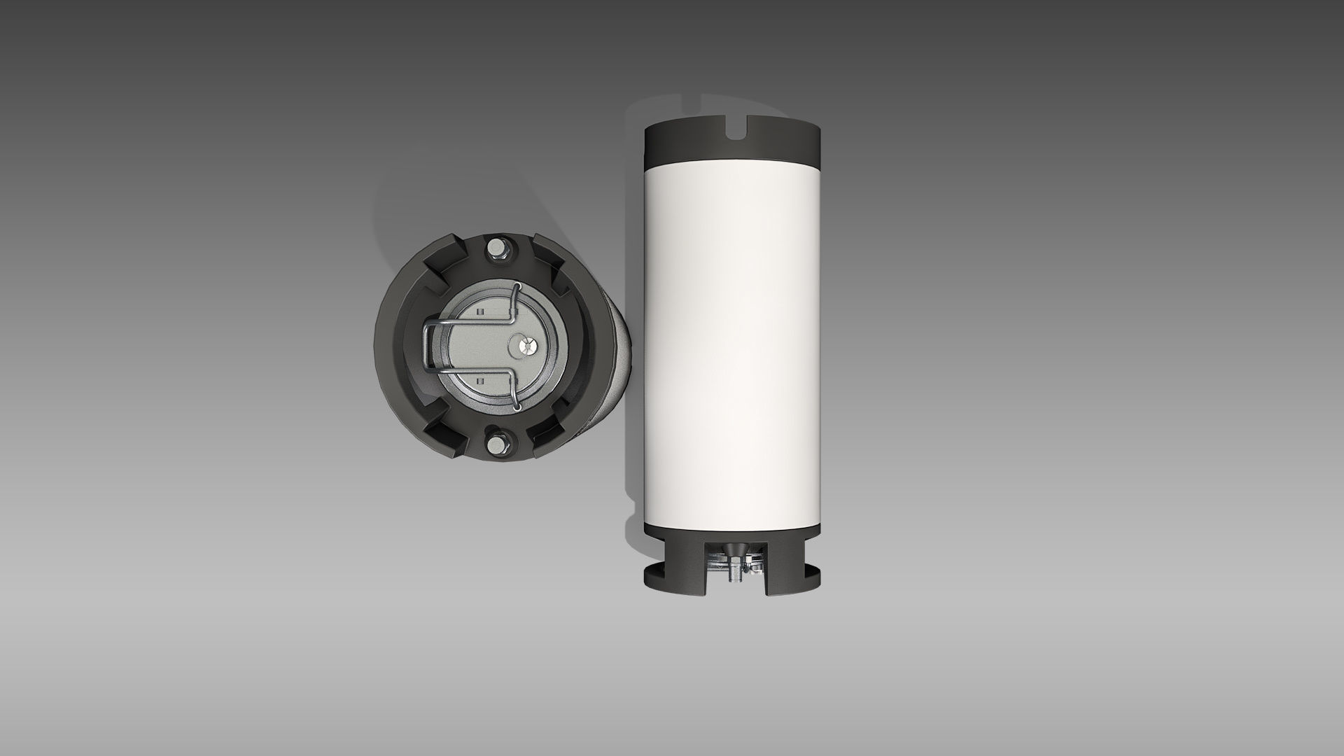 Keg Home Brew Barrel Low-poly 3D model_7