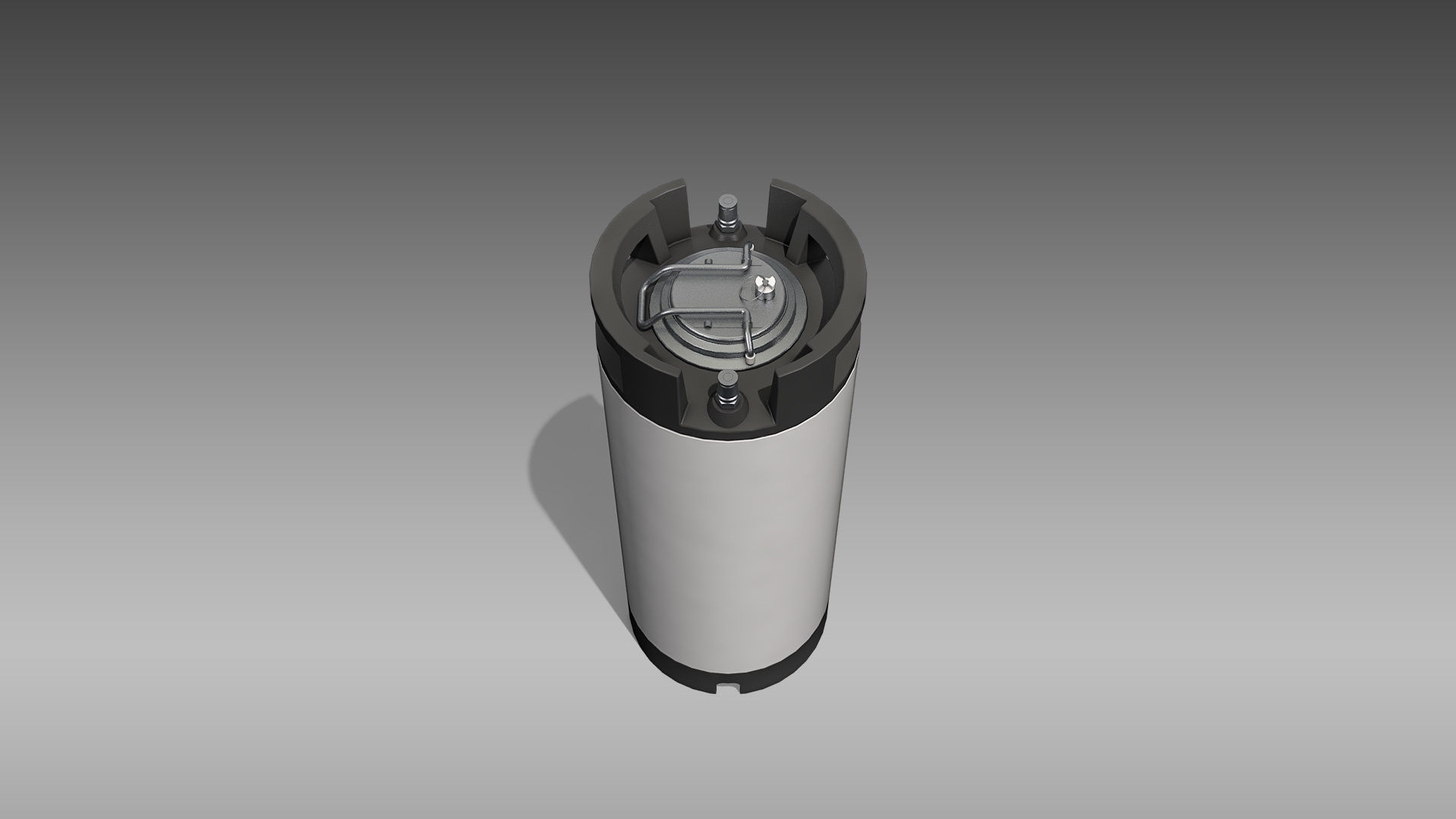 Keg Home Brew Barrel Low-poly 3D model_5