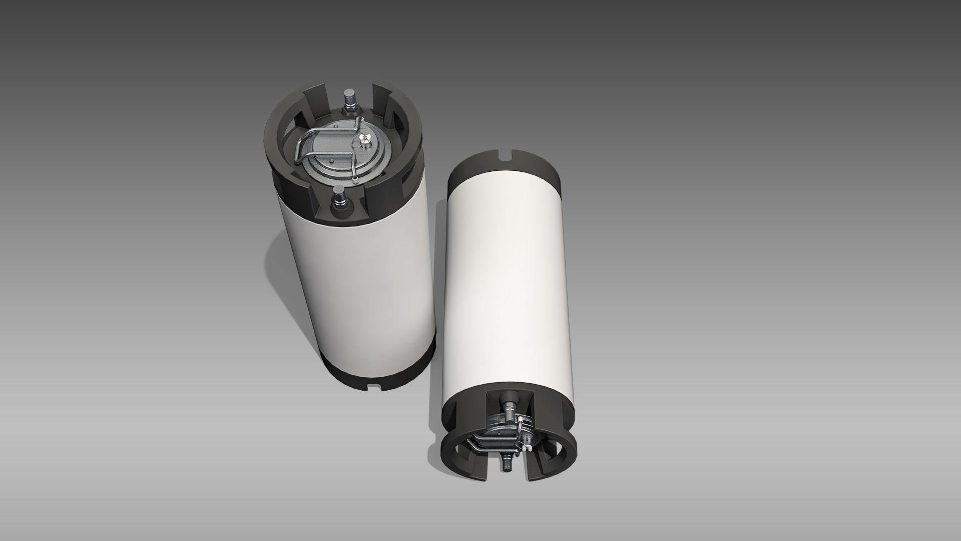 Keg Home Brew Barrel Low-poly 3D model_6