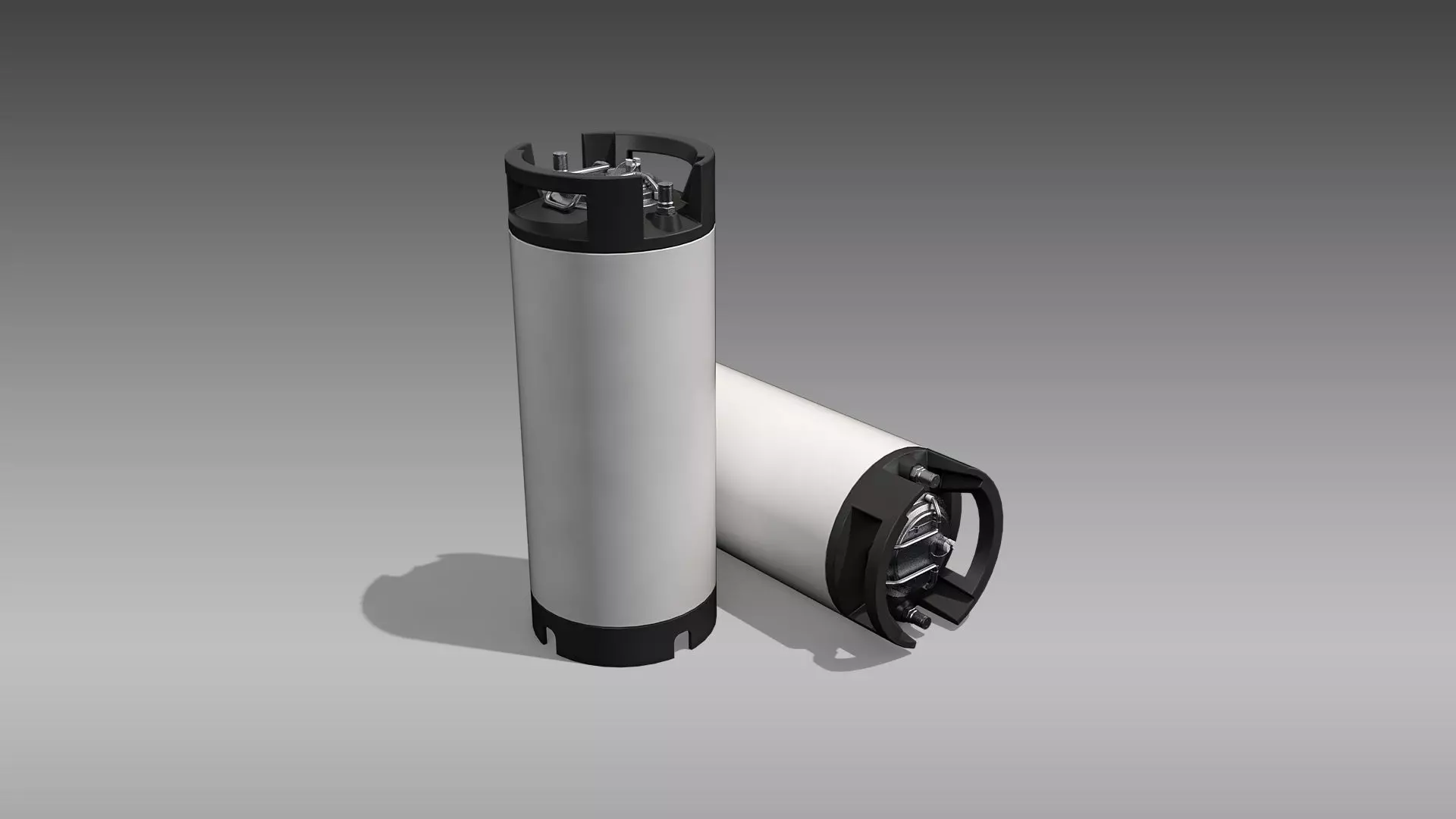 Keg Home Brew Barrel Low-poly 3D model_0