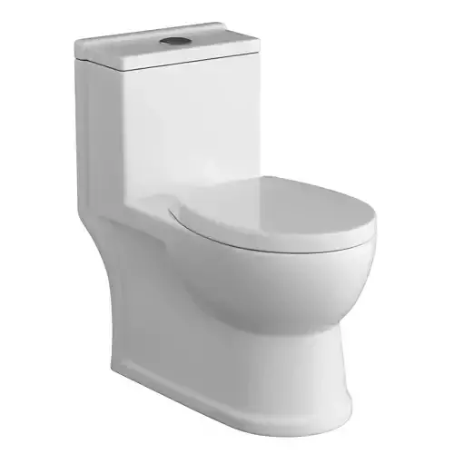 One piece EWC toilet 3D model Modeled in 3ds max 