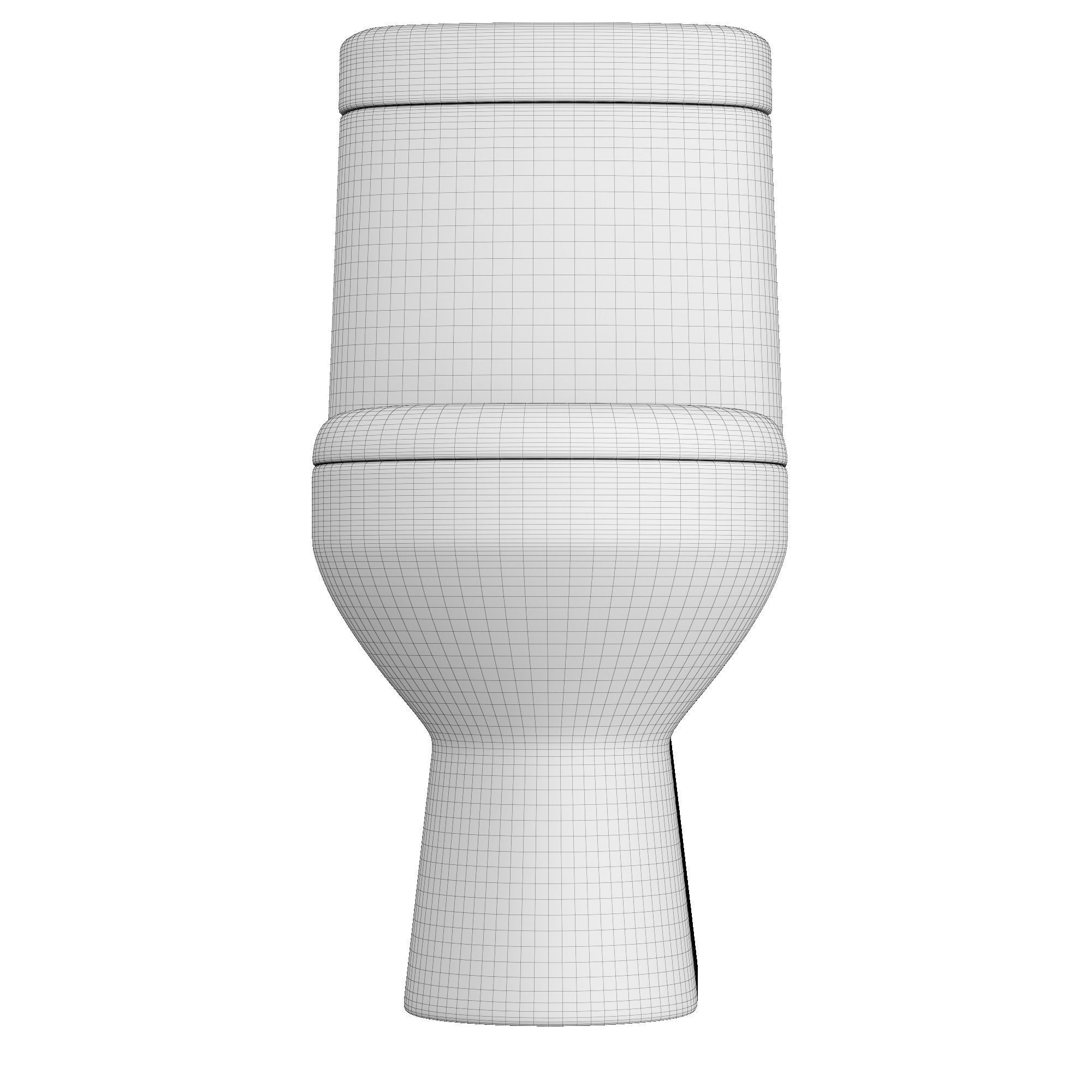 One piece EWC toilet 3D model Modeled in 3ds max 3D model_11