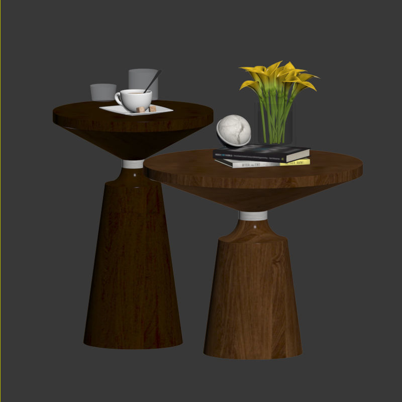 Nicole Coffee Table Set 3D model_2