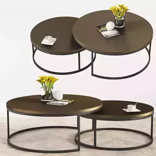 Malay Nested Coffee Tables Boydblue 3D model