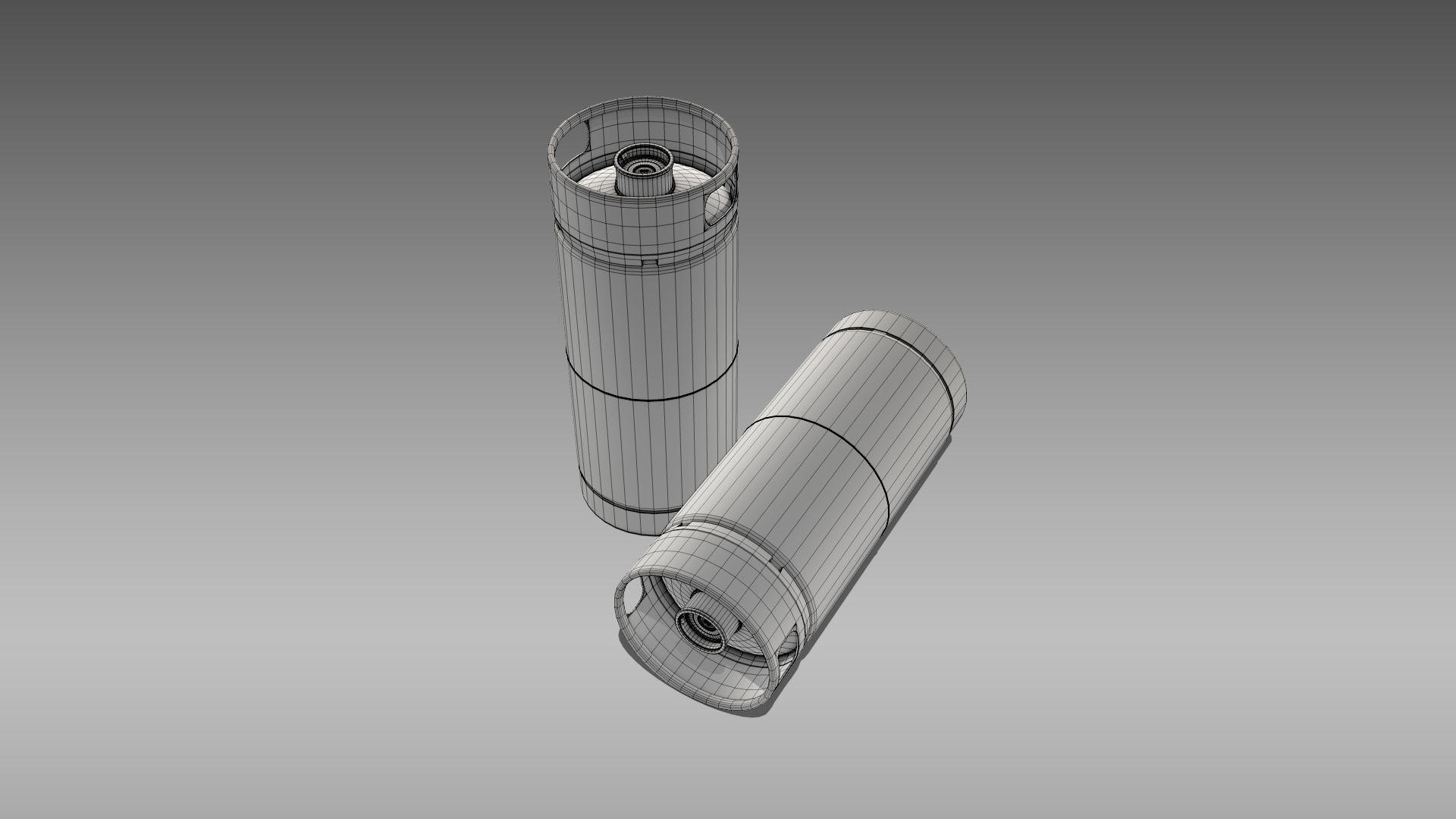 Keg Sixth Barrel  Low-poly 3D model_12
