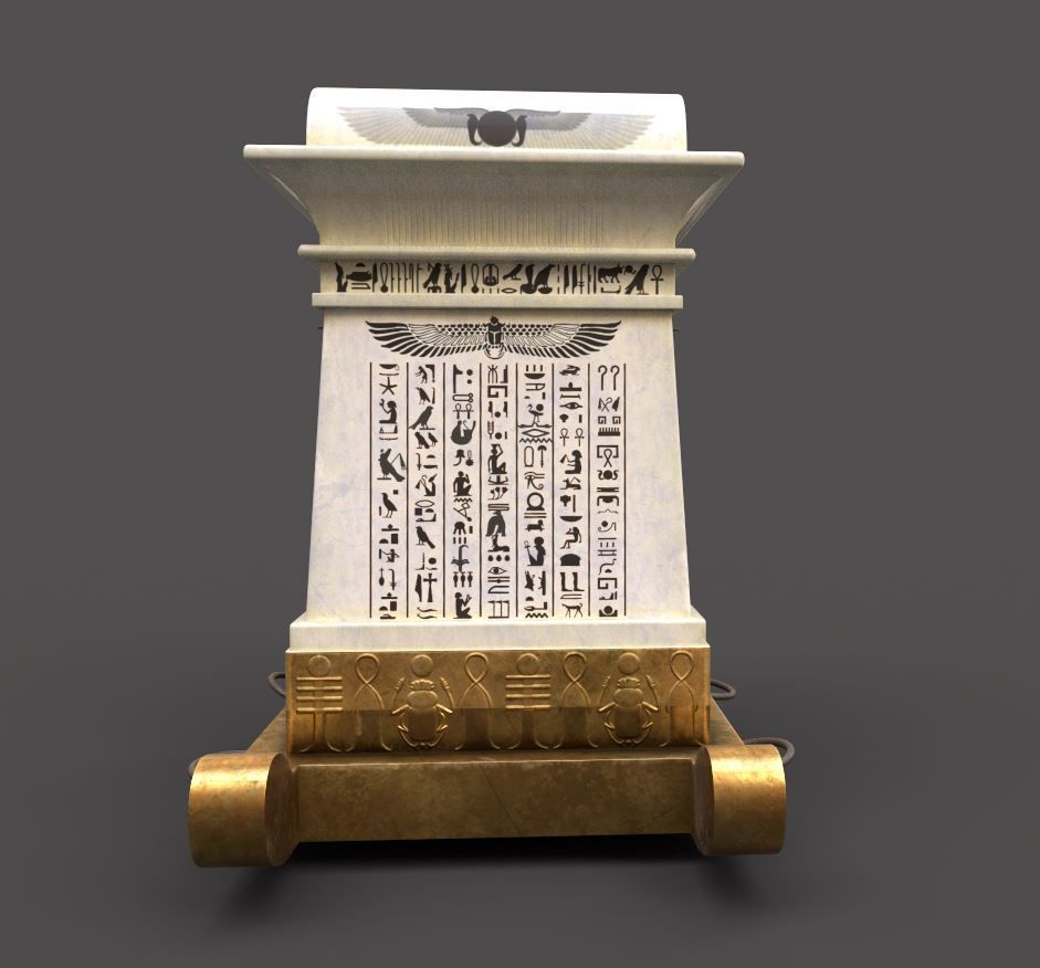 Egyptian Canopi 3D model_10