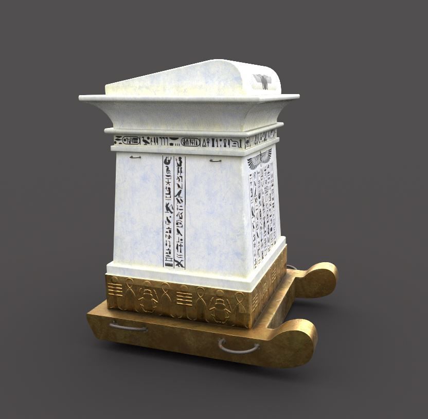 Egyptian Canopi 3D model_4