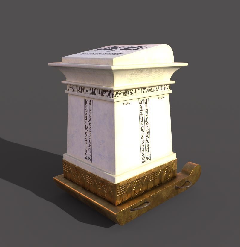 Egyptian Canopi 3D model_6